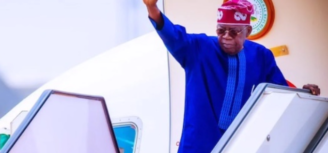 Tinubu arrives Paris in continuation of annual leave