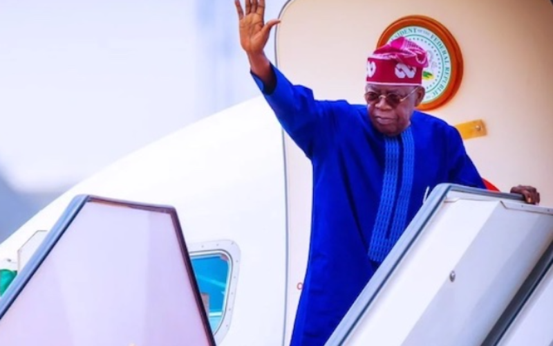 Tinubu arrives Paris in continuation of annual leave