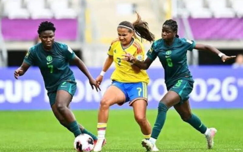 Ten-man Falconets lose to Colombia, crash out of FIFA U20 World Cup