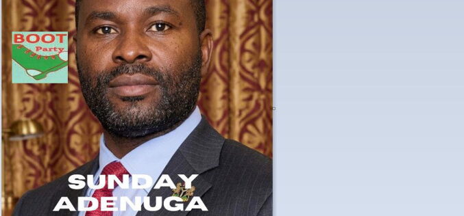 Presidential Candidate: Meet Sunday Adenuga of BOOT Party – Because Of Our Tomorrow