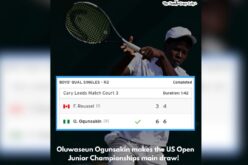 Ogunsakin stuns top seed to qualify for US Open Junior Championships main draw
