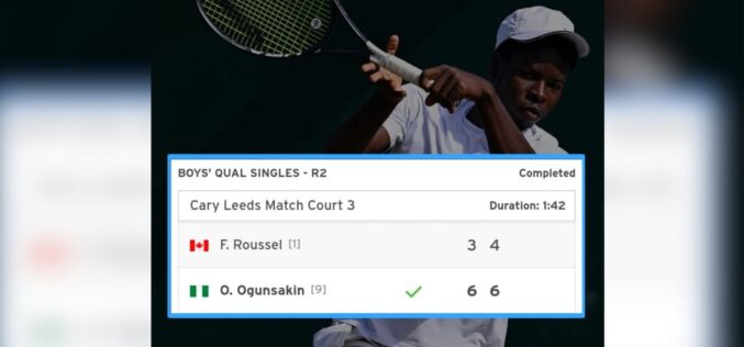Ogunsakin stuns top seed to qualify for US Open Junior Championships main draw