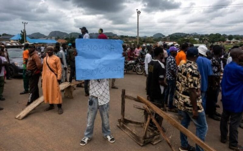 AAUA students block highway, protest 68-day ASUU strike