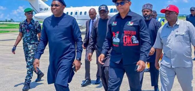 Peter Obi arrives Jos, set to visit Mangu attack victims