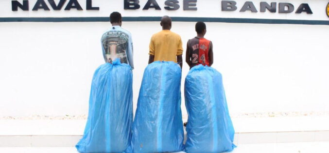 Navy arrests 3 drug traffickers with 71kg Cannabis