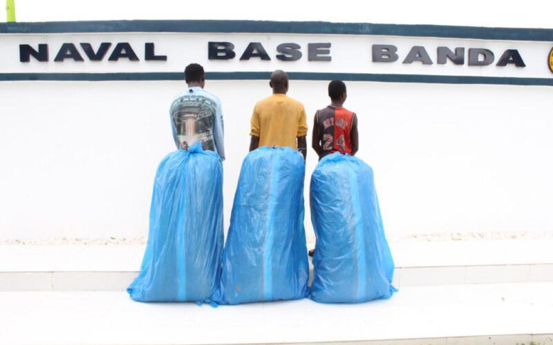Navy arrests 3 drug traffickers with 71kg Cannabis
