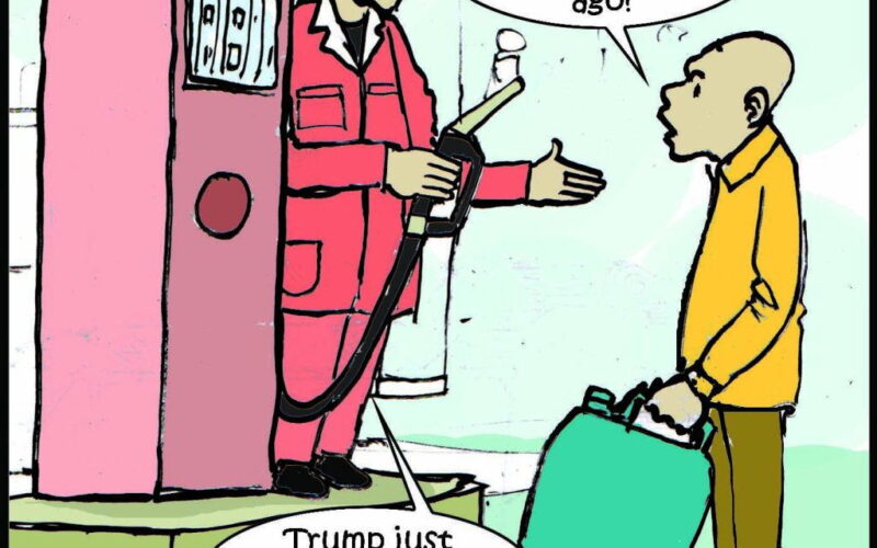 Cartoon: ‘Blink, and petrol become N2,000 per litre’