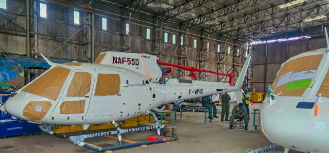 NAF takes delivery of five new helicopters