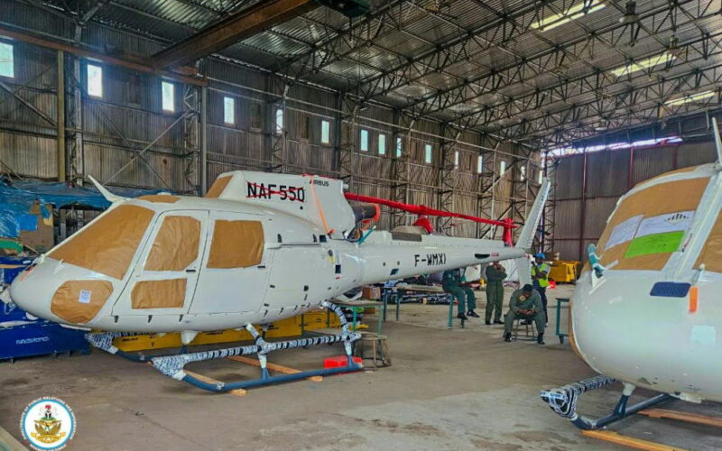 NAF takes delivery of five new helicopters