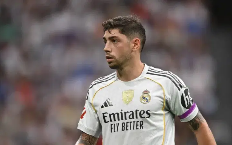 Real Madrid’s Valverde out with ankle injury suffered in derby
