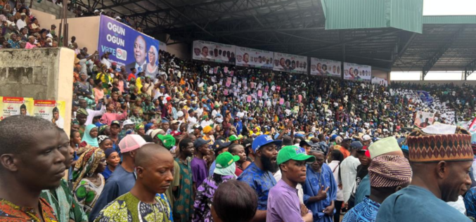 Massive Crowd as PDP Flags-off Campaign for Ogun 2027 Governorship Poll