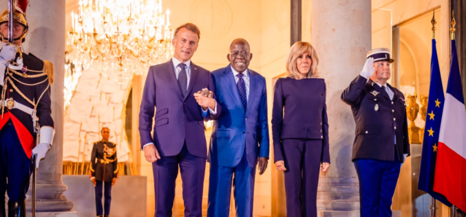 Macron Hosts Tinubu To Private Dinner In Paris